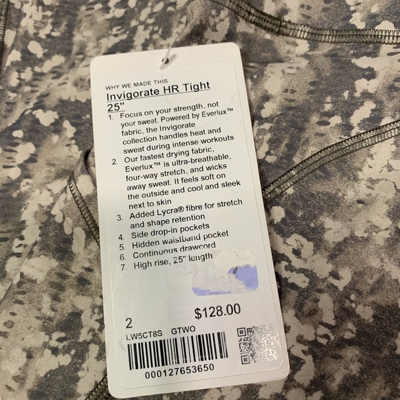 Lululemon invigorate hr tight 25” - Picture 5 of 8